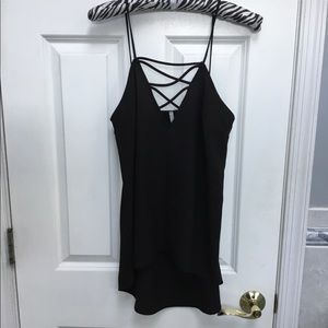 Black fancy tank top
